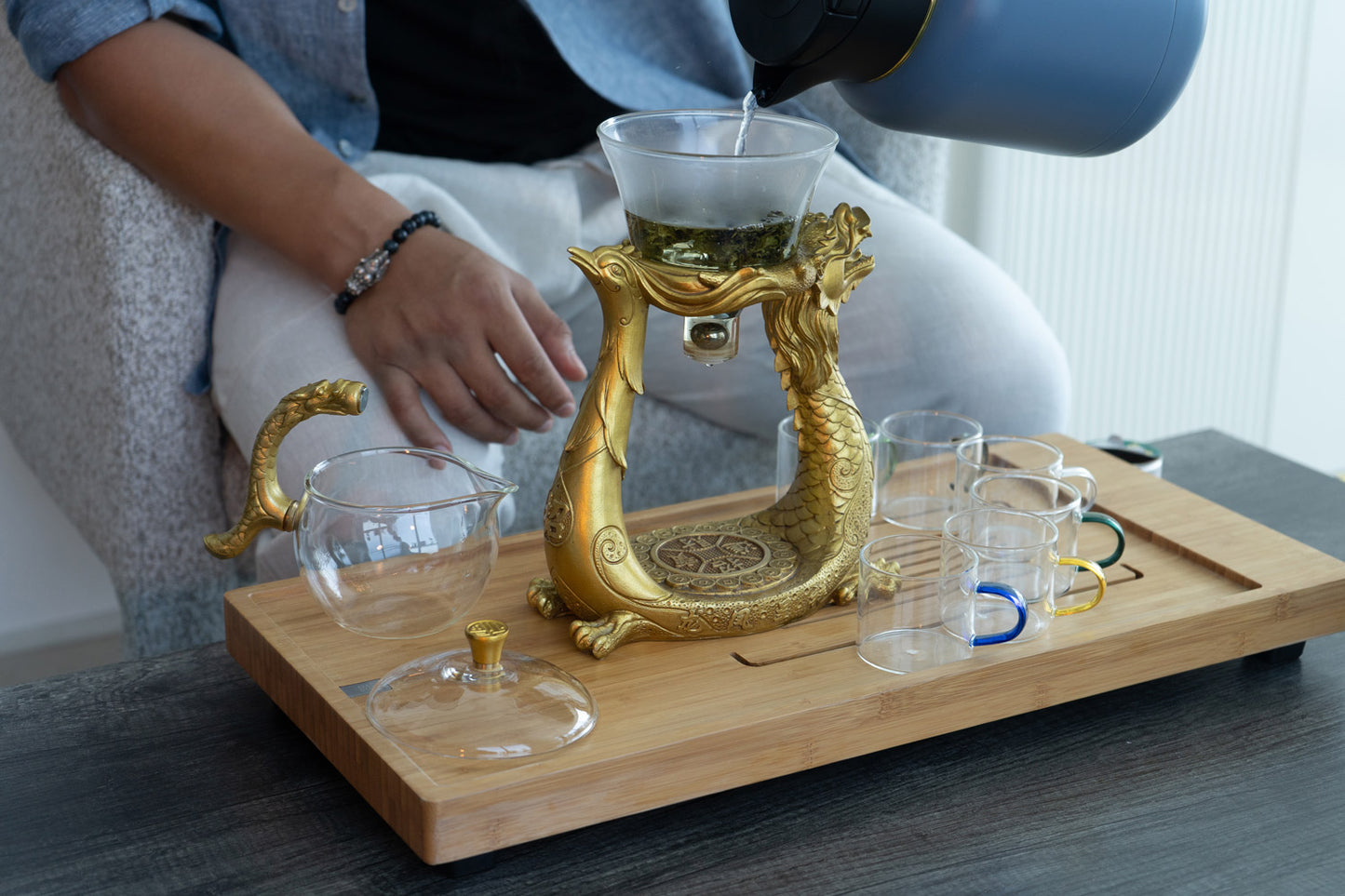 Glass Tea Pot Set